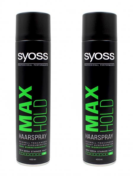 Syoss Max Hold Haarspray , 2x400ml EAN4015100190199