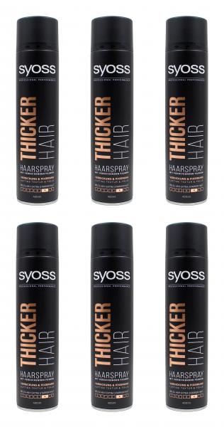 Syoss Thicker Hair Haarspray , 6x400ml EAN4015100308952