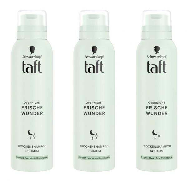 Schwarzkopf Taft Overnight Frische Wunder Trockenshampoo Schaum , 3x150ml EAN4015100734874