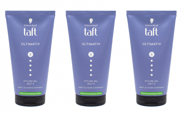 Schwarzkopf Taft Ultimativ Styling Gel Haargel , 3x150ml EAN4015100811087